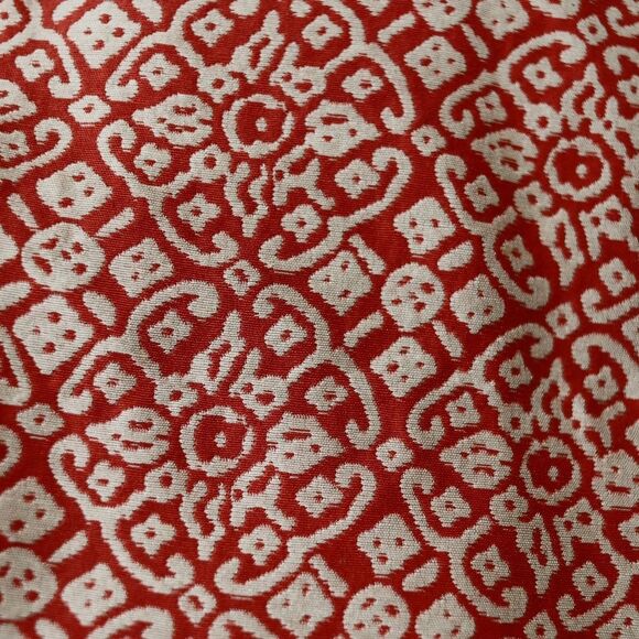 Y2K Sigrid Olsen Red & White Patterned Blazer Jacket Size 10 - Picture 6 of 11